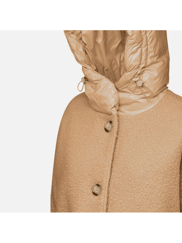 Geox Hnedý dámsky kabát Geox Calithe