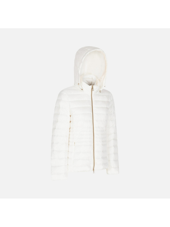 Geox Biela dámska prešívaná bunda Geox Jaysen