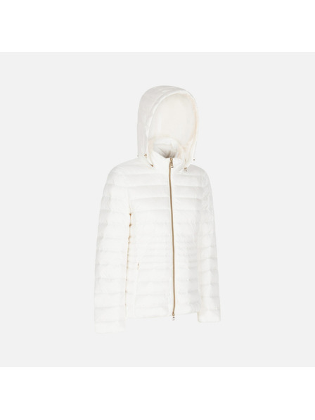 Geox Biela dámska prešívaná bunda Geox Jaysen