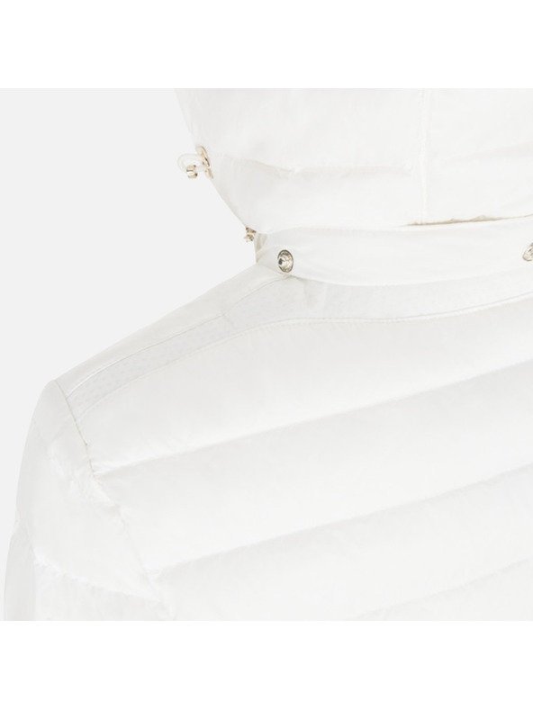 Geox Biela dámska prešívaná bunda Geox Jaysen