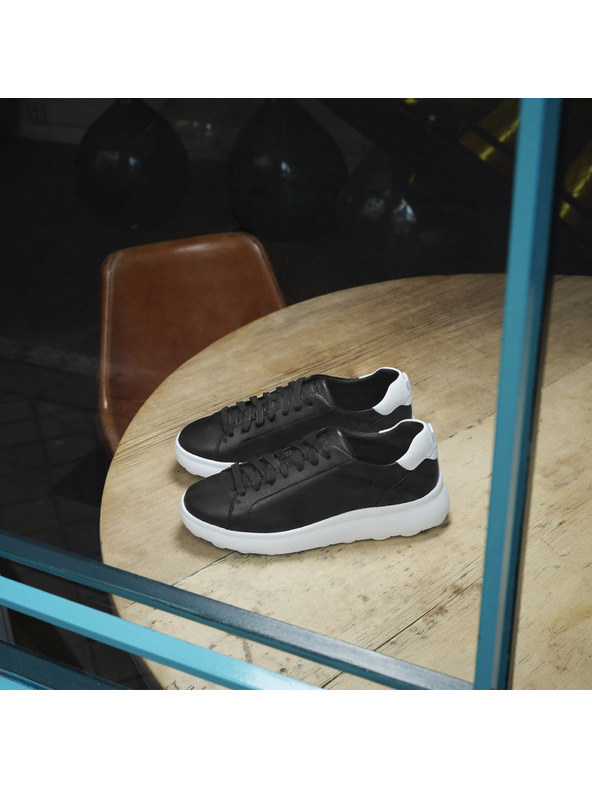 Geox Čierne pánske tenisky Geox Spherica EC4.1