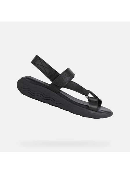 Geox Čierne dámske sandále Geox Spherica EC5W