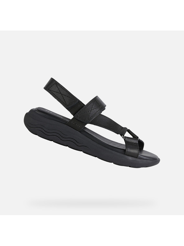 Geox Čierne dámske sandále Geox Spherica EC5W