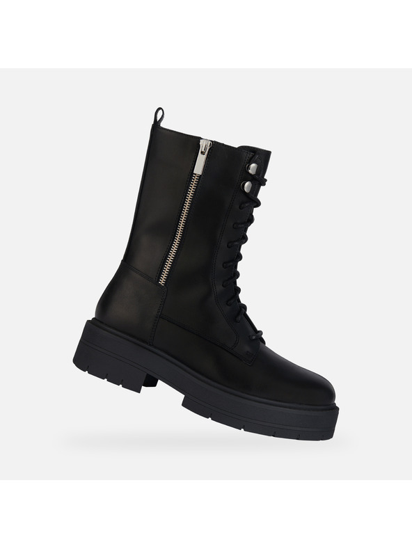 Geox Čierne dámske členkové topánky Geox Spherica EC7