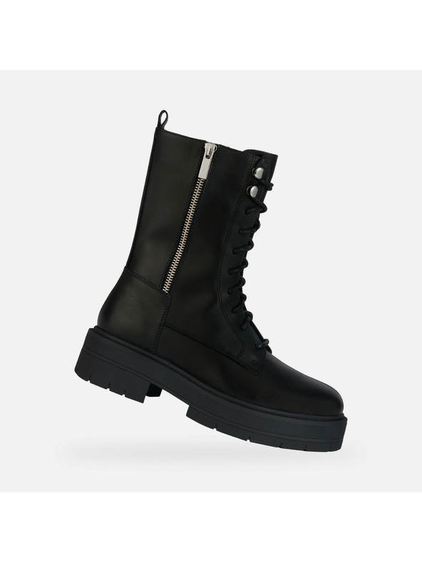 Geox Čierne dámske členkové topánky Geox Spherica EC7