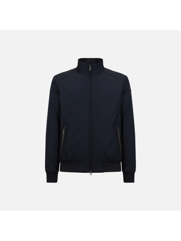 Geox Tmavě modrá pánská prešívaná bunda Geox Damiano