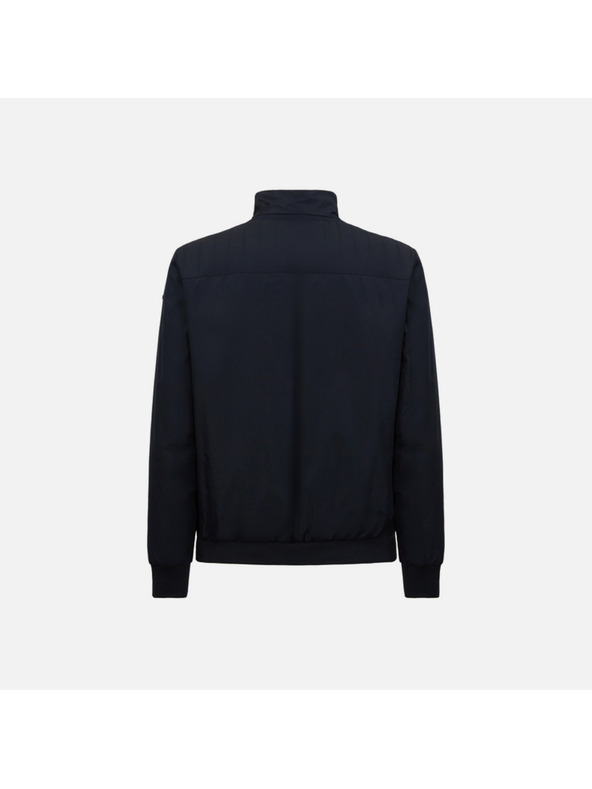 Geox Tmavě modrá pánská prešívaná bunda Geox Damiano