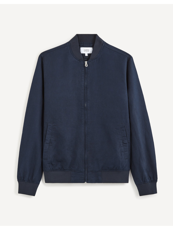 Celio Tmavomodrá pánska plátenná bunda Celio Bulin10