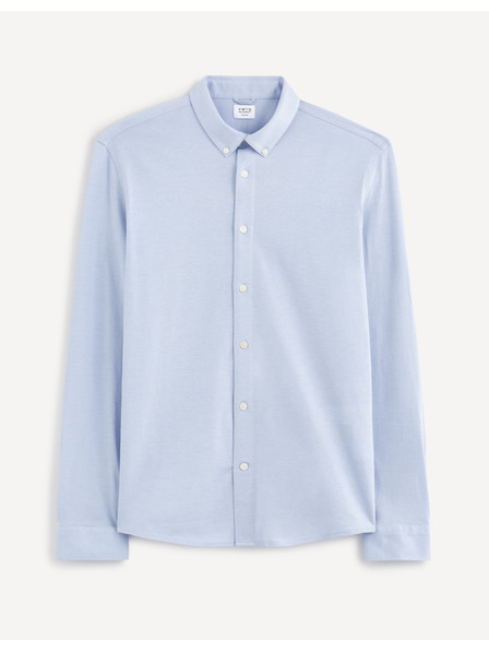 Celio Svetlomodrá pánska košeľa Celio Bapik
