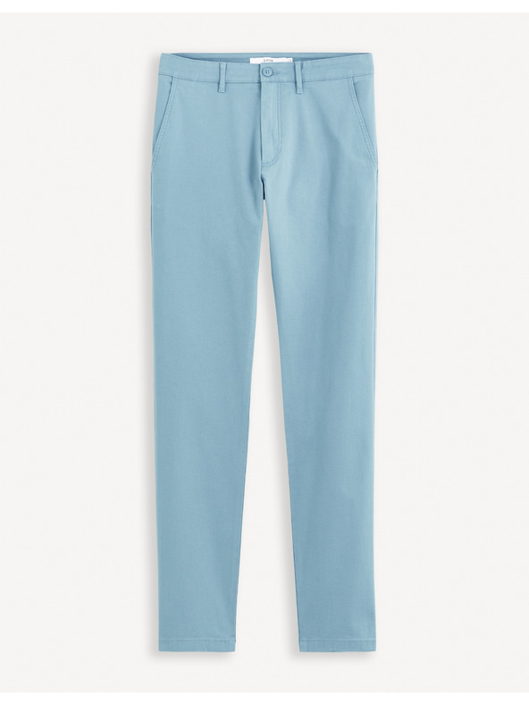 Celio Svetlomodré pánske chino nohavice Celio Tocharles