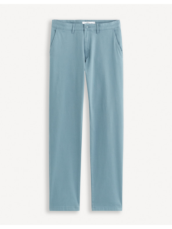 Celio Svetlomodré pánske chino nohavice Celio Tohenri