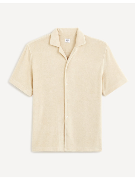 Celio Béžové pánske tričko Celio Dabob