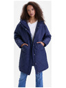 Orsay Tmavomodrý dámsky prešívaný kabát ORSAY