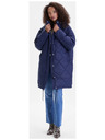Orsay Tmavomodrý dámsky prešívaný kabát ORSAY