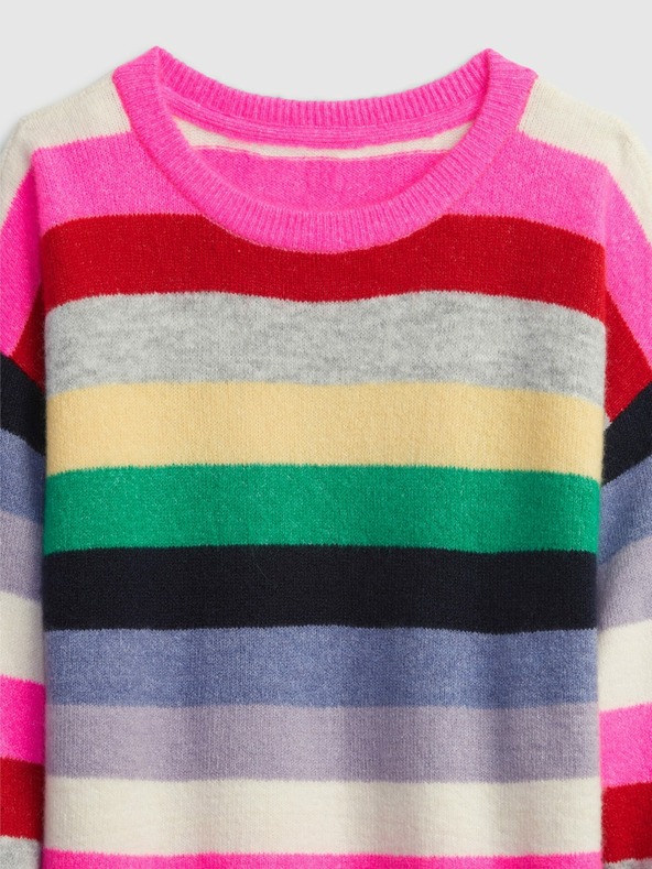 GAP Detské pruhované šaty GAP