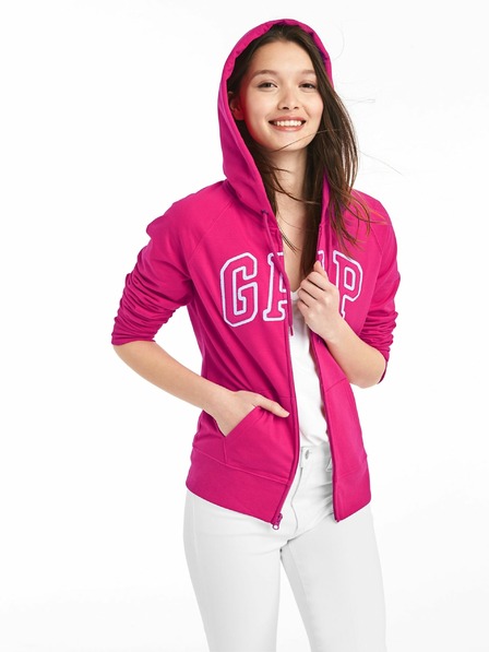 GAP Mikina GAP logo zip