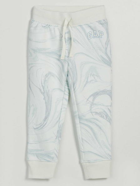 GAP Detské tepláky fleece logo army GAP