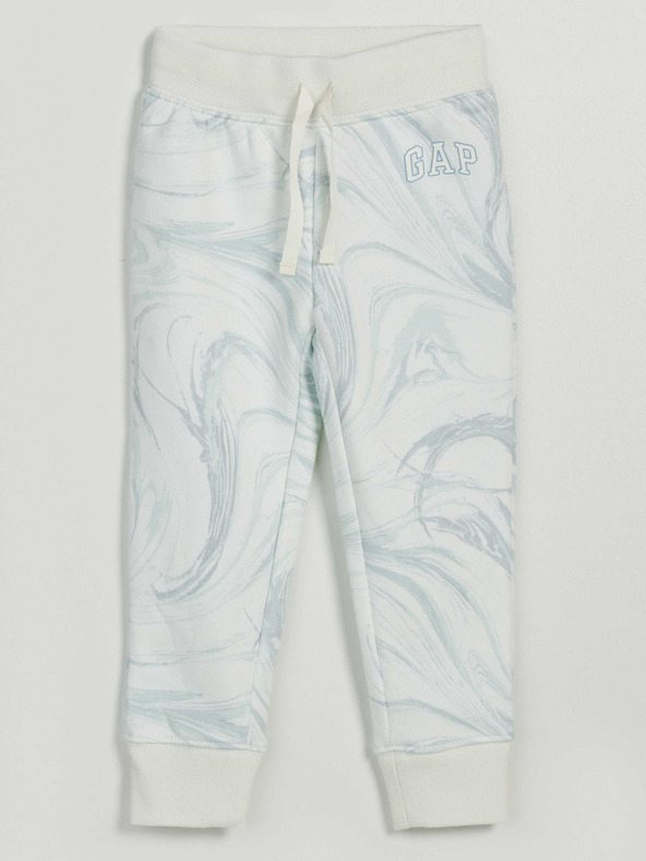 GAP Detské tepláky fleece logo army GAP