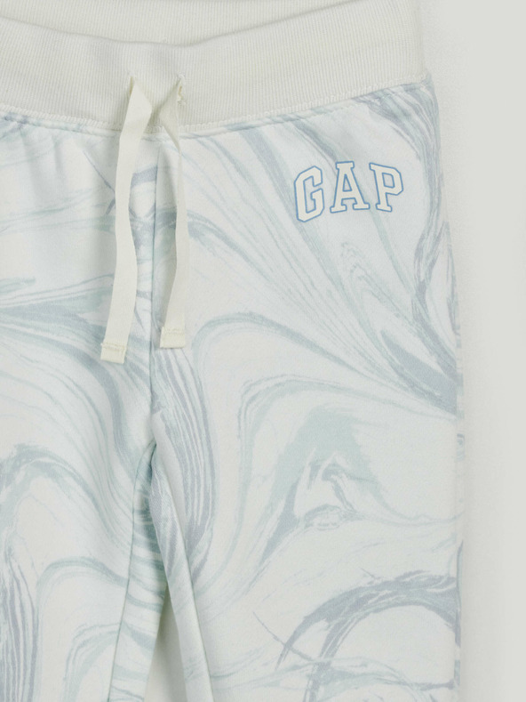 GAP Detské tepláky fleece logo army GAP