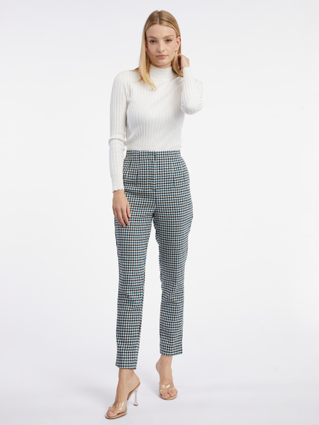 Orsay Čierno-modré dámske vzorované nohavice ORSAY