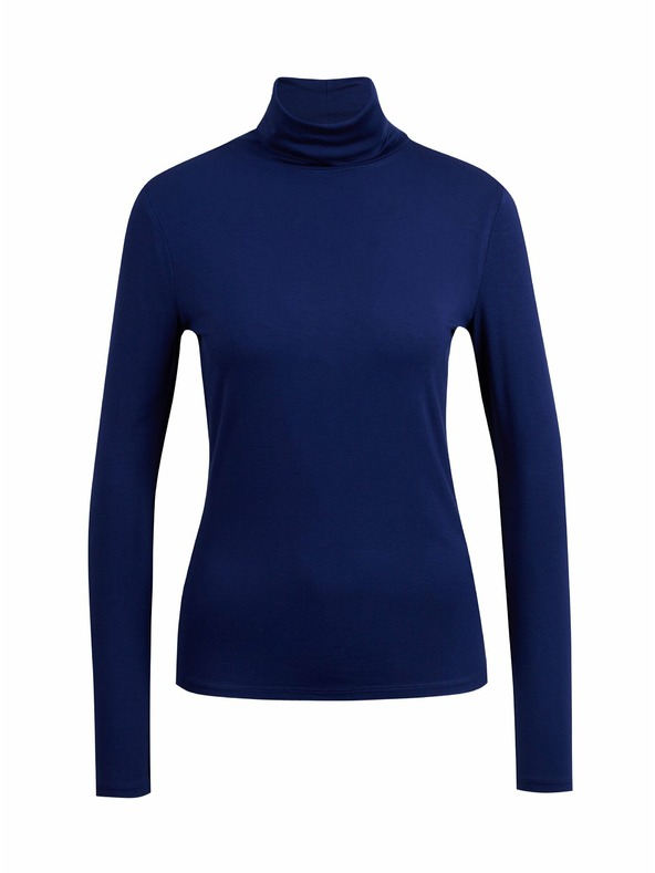 Orsay Tmavo modré dámske tričko so stojačkou ORSAY