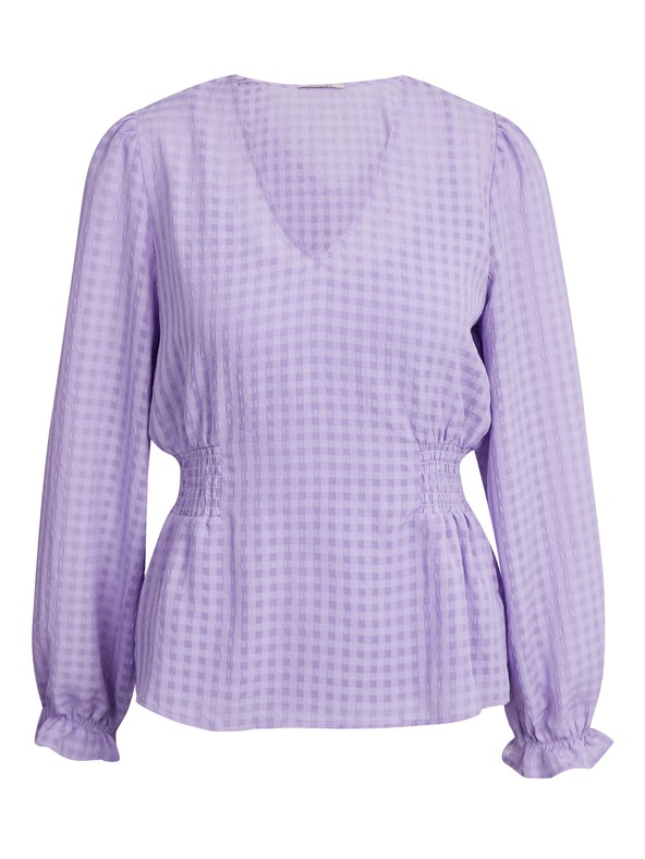 Orsay Svetlofialová dámska kockovaná blúzka ORSAY
