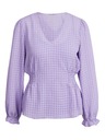 Orsay Svetlofialová dámska kockovaná blúzka ORSAY