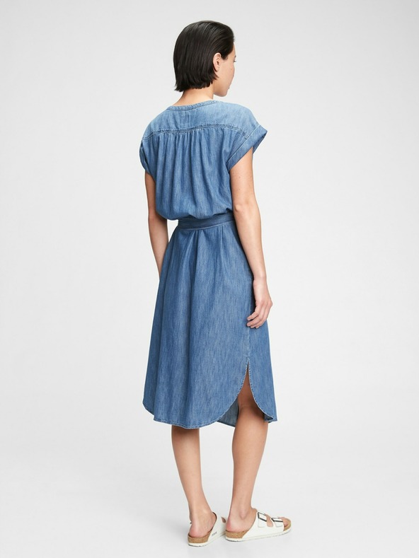 GAP Šaty džínsové midi GAP