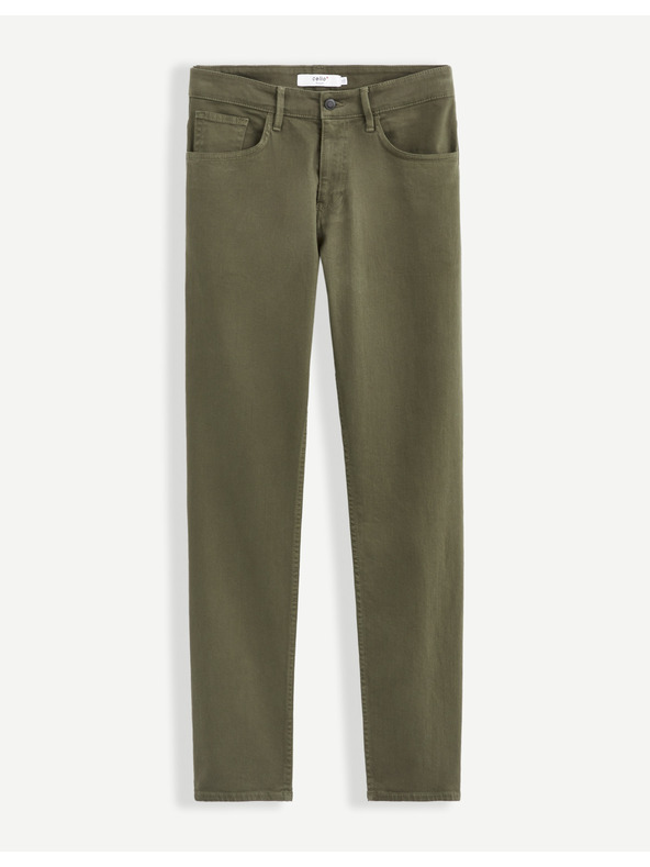 Celio Khaki pánske nohavice Celio Vopry1