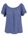 Orsay Modrá dámska vzorovaná blúzka ORSAY