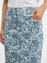 Orsay Modrá dámska vzorovaná džínsová sukňa ORSAY