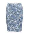 Orsay Modrá dámska vzorovaná džínsová sukňa ORSAY