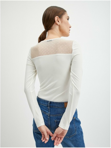 Orsay Krémové dámske body s čipkou ORSAY