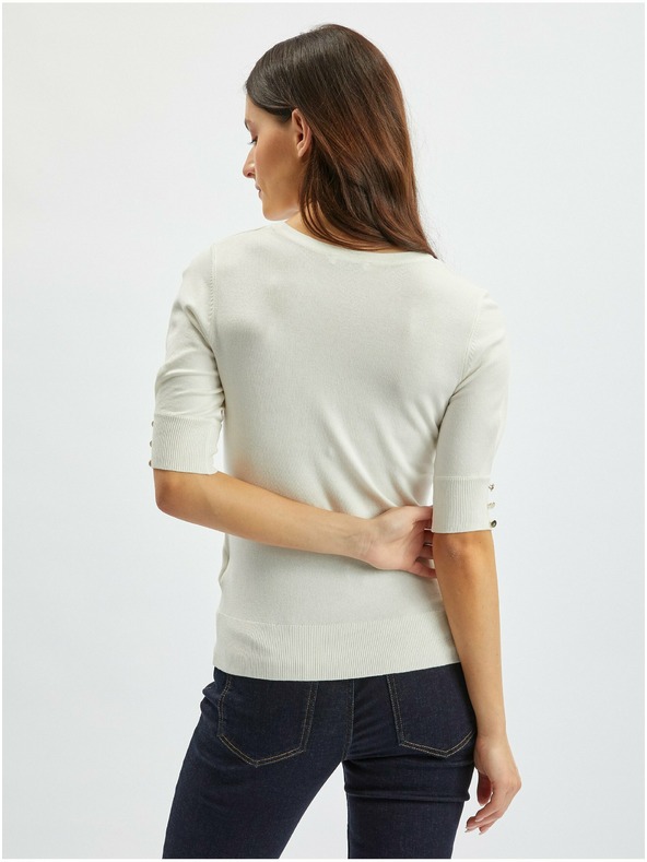 Orsay Krémový dámsky ľahký sveter ORSAY