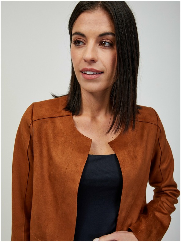 Orsay Hnedé semišové sako ORSAY