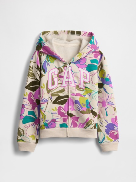 GAP Detská mikina s logom a fleece GAP