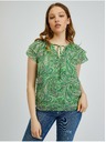 Orsay Zelená dámska vzorovaná blúzka ORSAY