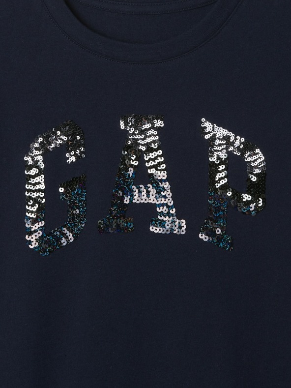 GAP Detské tričko s flitrovým logom GAP