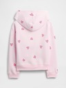 GAP Detská mikina s logom a fleece GAP