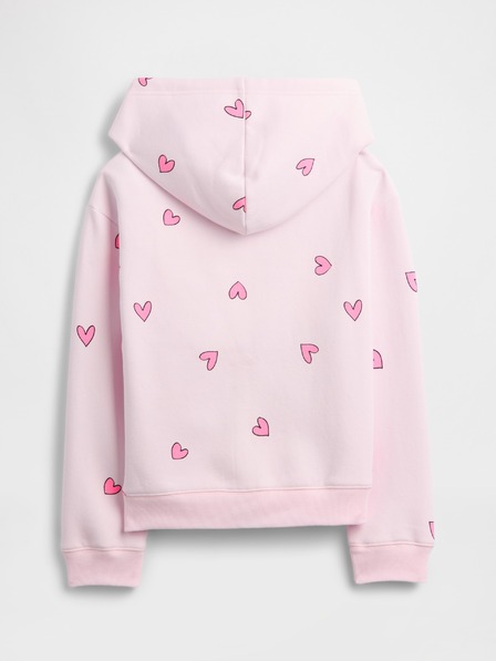 GAP Detská mikina s logom a fleece GAP