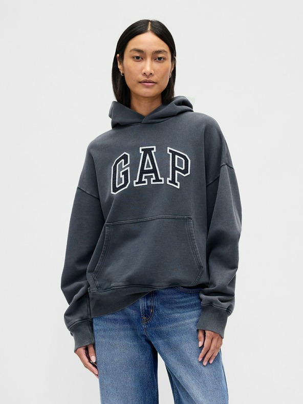 GAP Oversize mikina s kapucí Logo Heavyweight GAP