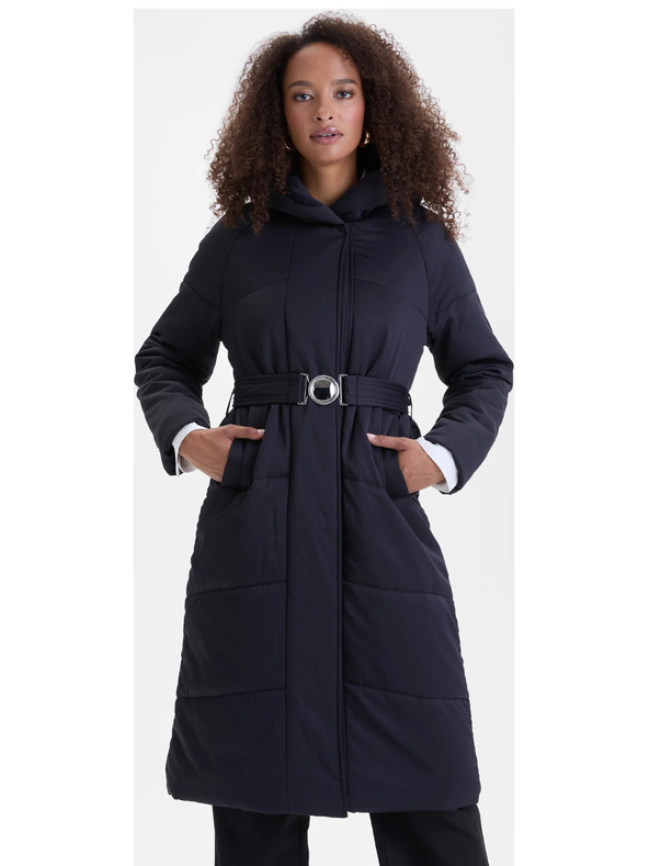 Orsay Čierny dámsky prešívaný kabát ORSAY