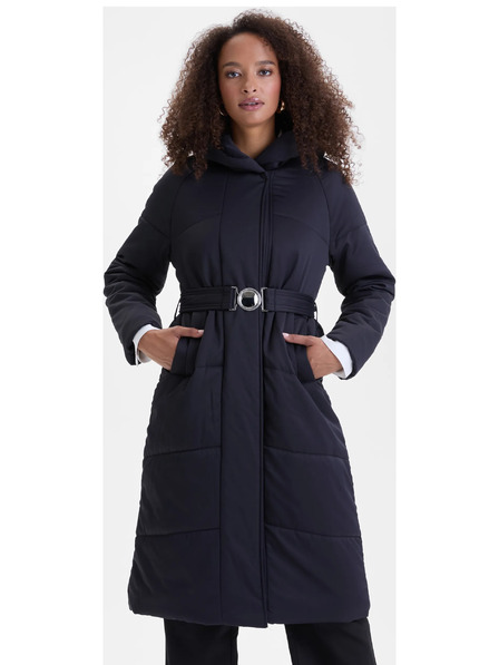 Orsay Čierny dámsky prešívaný kabát ORSAY