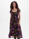 Orsay Fialové dámske midi šaty s kvetinovým vzorom ORSAY