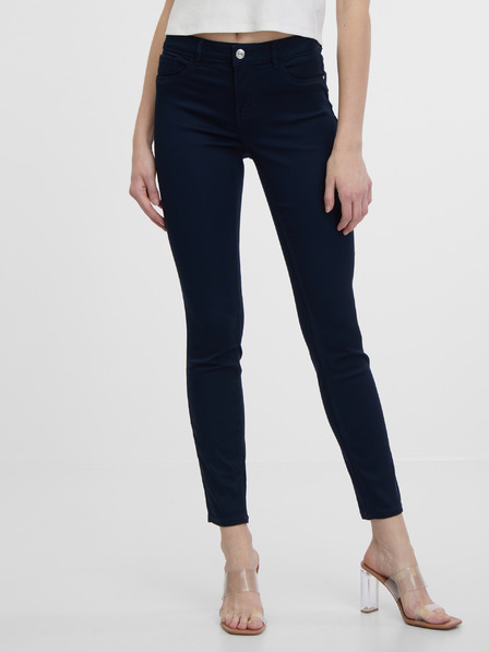 Orsay Tmavomodré dámske džínsy skinny fit ORSAY