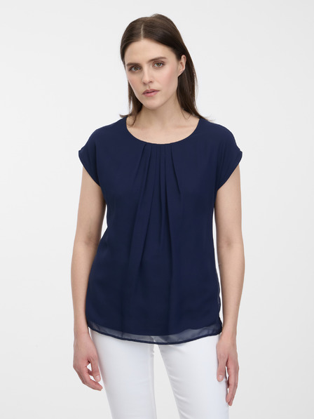 Orsay Tmavomodrá dámska blúzka ORSAY