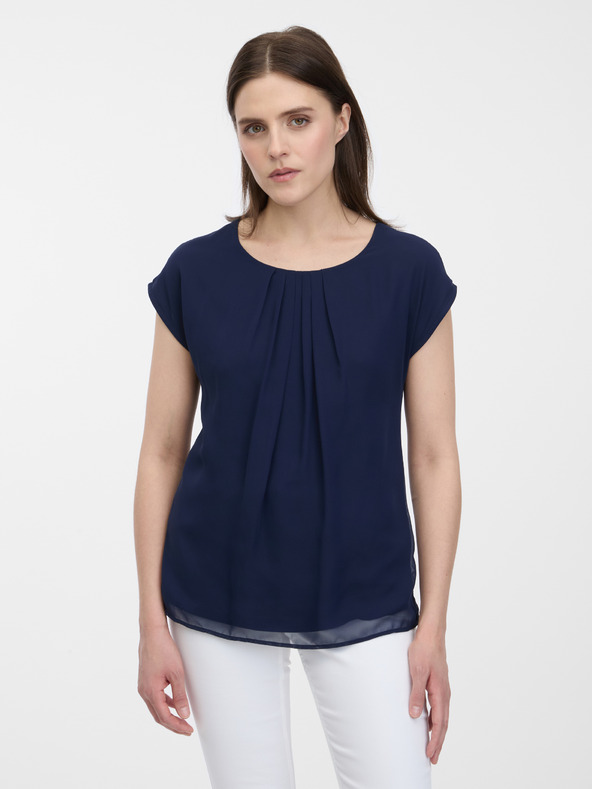 Orsay Tmavomodrá dámska blúzka ORSAY