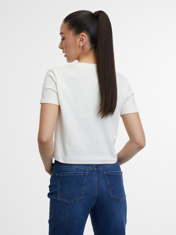 Orsay Krémové dámske tričko ORSAY