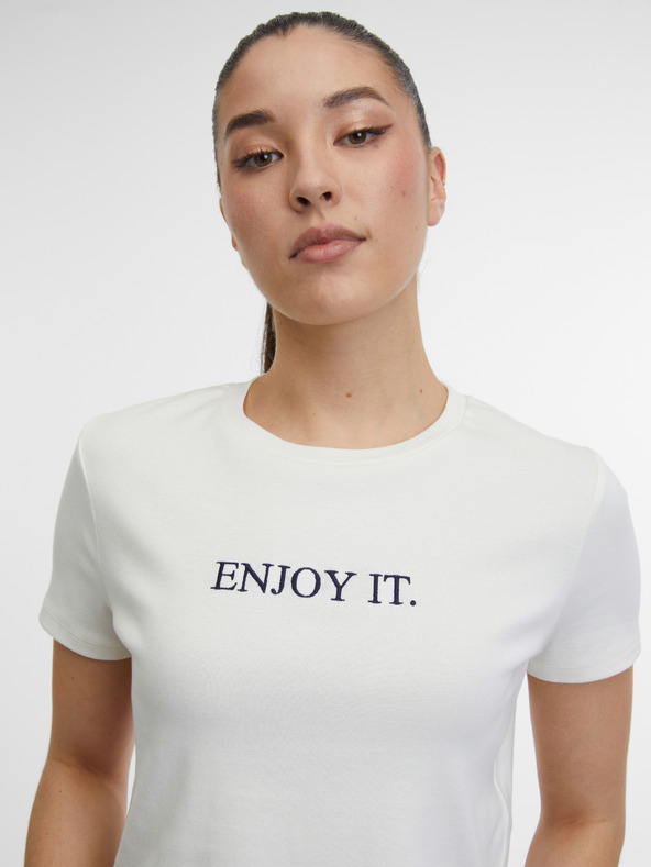 Orsay Krémové dámske tričko ORSAY