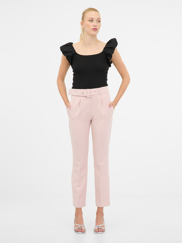 Orsay Čierne dámske tričko s krátkym rukávom ORSAY